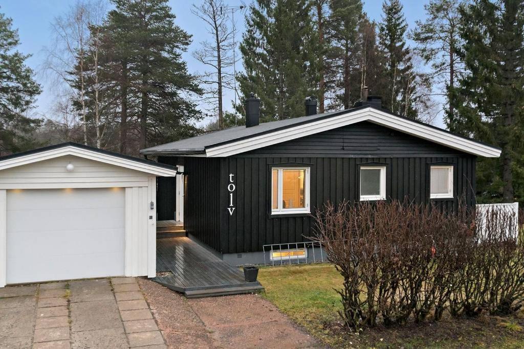 The White And Black House Villa Kalix Buitenkant foto